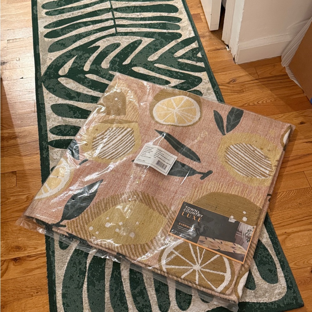 Town and Country Pink & Lemon Patterned Rug - Picture 4 of 4